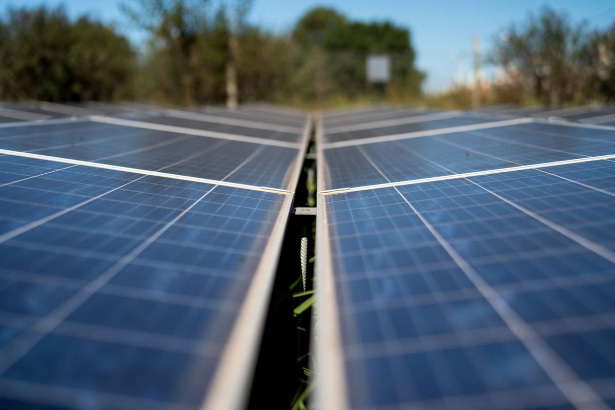 Solar panels background